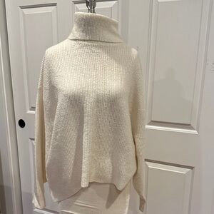 Divided Cream Cowl Neck Sweater